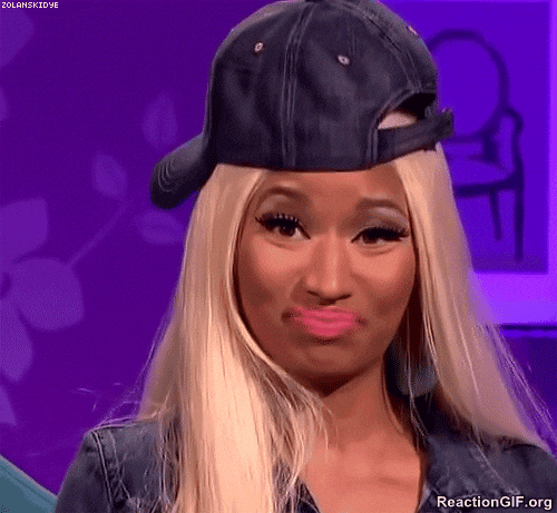 nicki minaj reaction gif