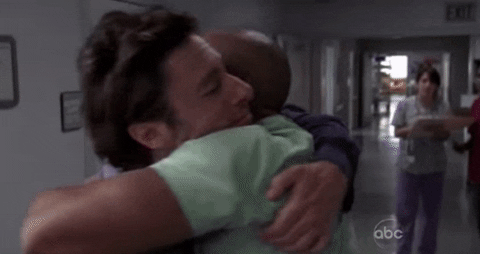 New trending GIF tagged hug scrubs hugging best…