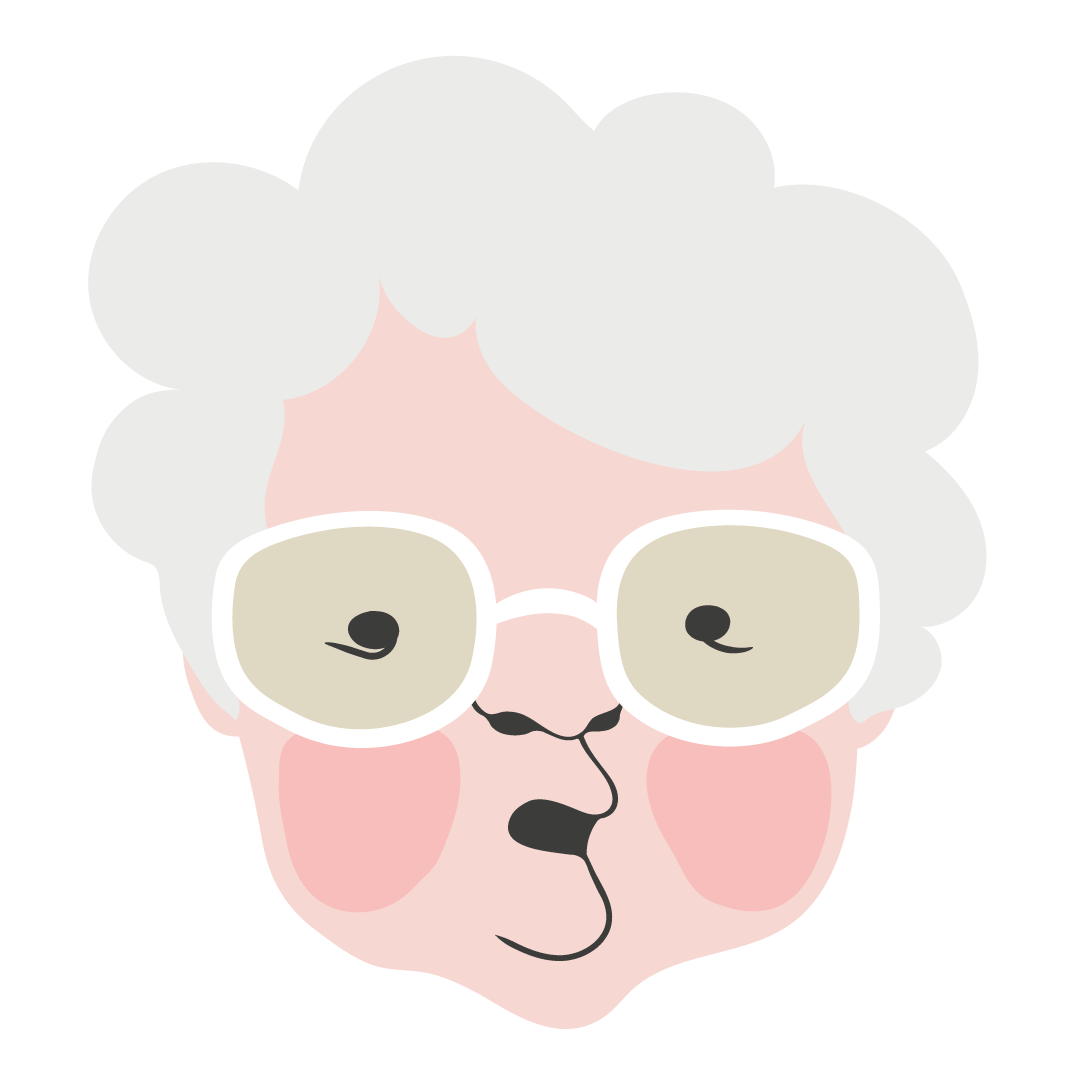 Grandma Laughing Sticker by Piirre