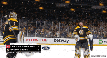 Boston Bruins Hug GIF by NHL
