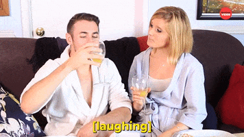 Orange Juice Laughing GIF by BuzzFeed