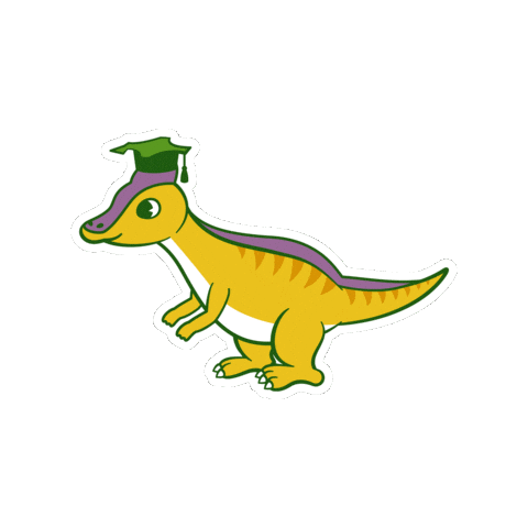Dinosaur 恐竜 Sticker by International Student Recruitment Team, Hokkaido University