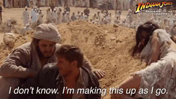 Making It Up Harrison Ford GIF by Indiana Jones