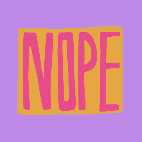 No Way Fun GIF by Friederike Olsson - Illustration