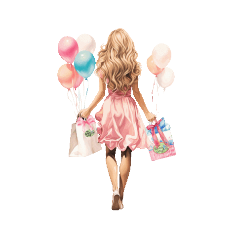 Shopping Balloons Sticker by thepaintedcottagemd