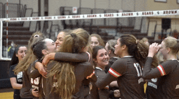Ncaa Hugs GIF by Brown Volleyball