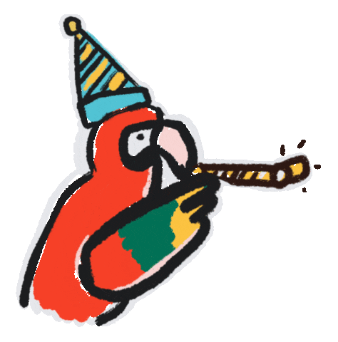 Celebrating Happy Birthday Sticker by Leon Nikoo