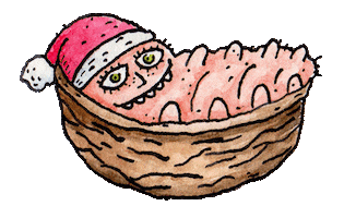 Tired Christmas Sticker