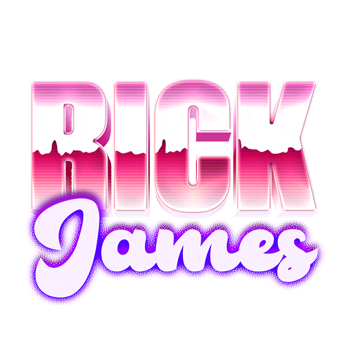 Rick James Logo Sticker by Hipgnosis Songs