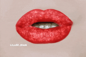 Sparkling Red Lips GIF by Lillee Jean