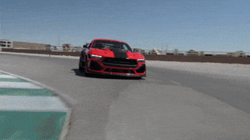 Drive Away Red Mustang GIF by Torque Trucks