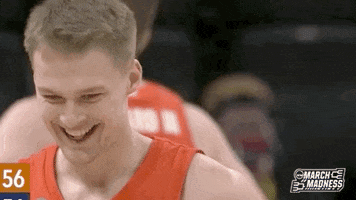 College Basketball Smile GIF by NCAA March Madness