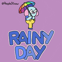 Rainy Day Dog GIF by Timothy Winchester