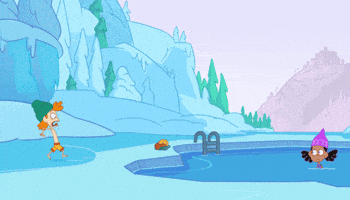 Winter Swimming GIF by The Unstoppable Yellow Yeti