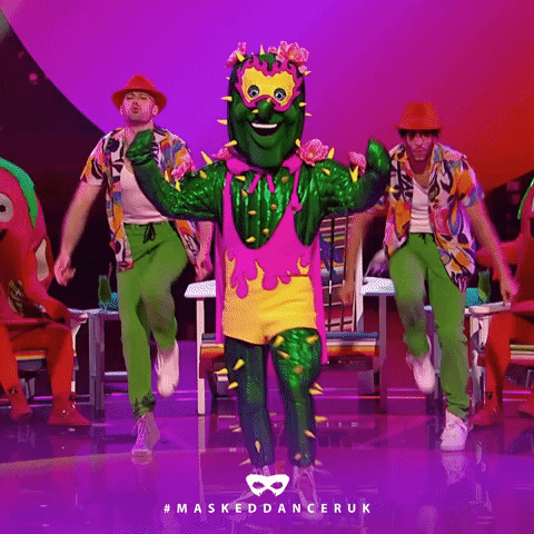 Dance Cactus GIF by The Masked Singer UK & The Masked Dancer UK