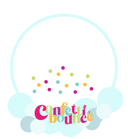 DFW Confetti Bounce Sticker