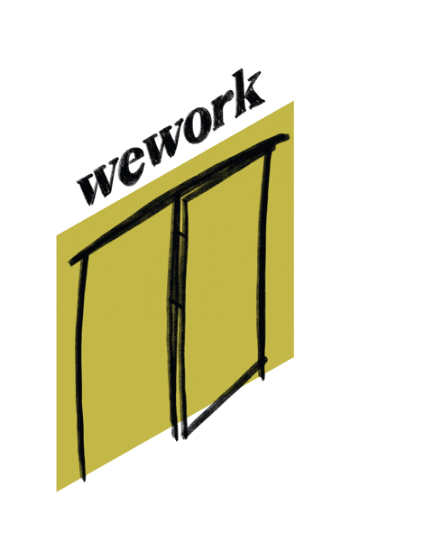 Open Door Sticker by WeWork
