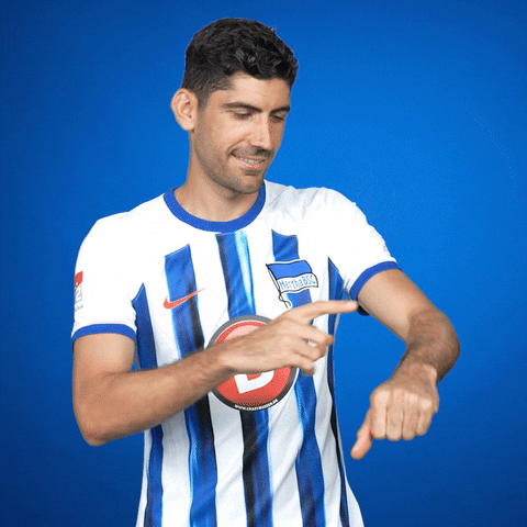 Andreas Bouchalakis Football GIF by Hertha BSC