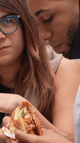 Chicken Sandwich Eating GIF by Bojangles'