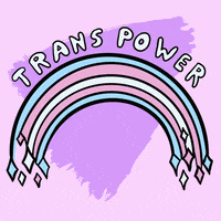 Trans Day Of Visibility Rainbow GIF by Fox Fisher