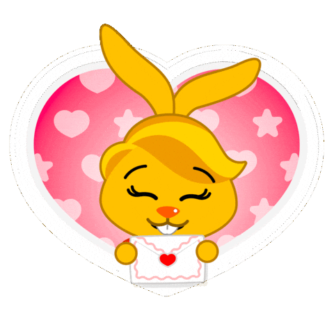 San Valentin Bunny Sticker by El Payaso Plim Plim