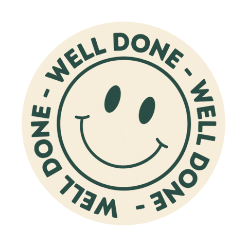 Happy Well Done Sticker by Avery Products