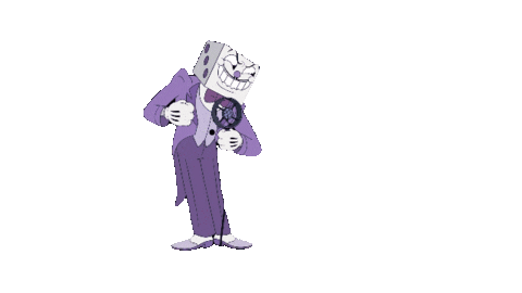 Huh King Dice Sticker - Huh King Dice The Cuphead Show - Discover & Share  GIFs