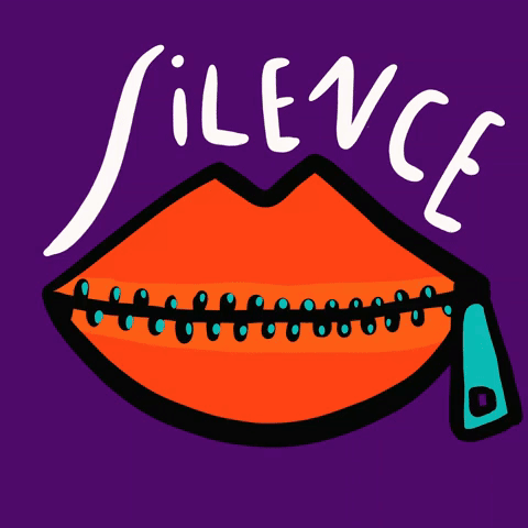 Silence is Complicity, version 2, giphy clips