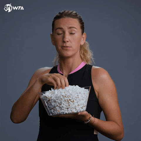 Victoria Azarenka Popcorn GIF by WTA