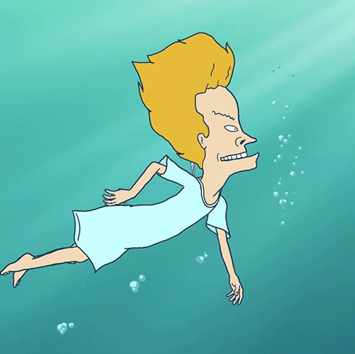 Beavis And Butthead Swimming GIF by Paramount+
