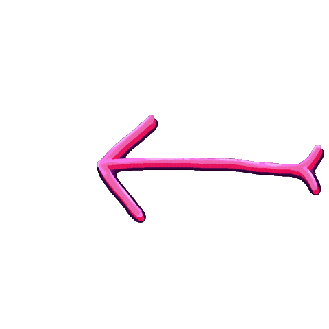 Pink Arrow Sticker