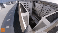 Fearless Dare Devil Performs Balancing Acts on Moroccan Roof Top