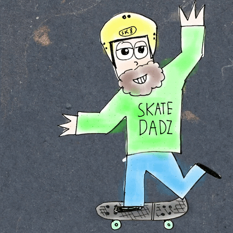 Dad Skateboarding GIF by Todd Rocheford