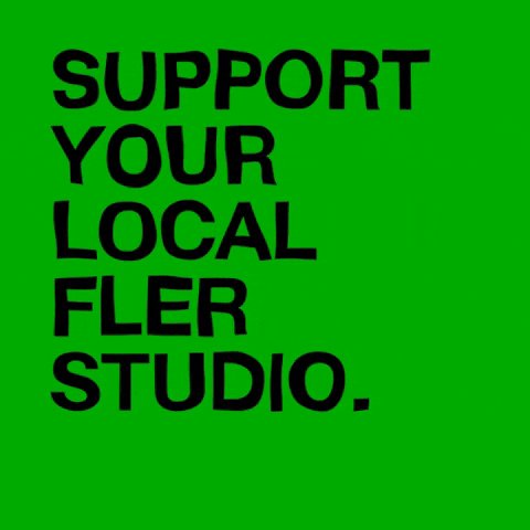 flerdesign support local stories slogan GIF