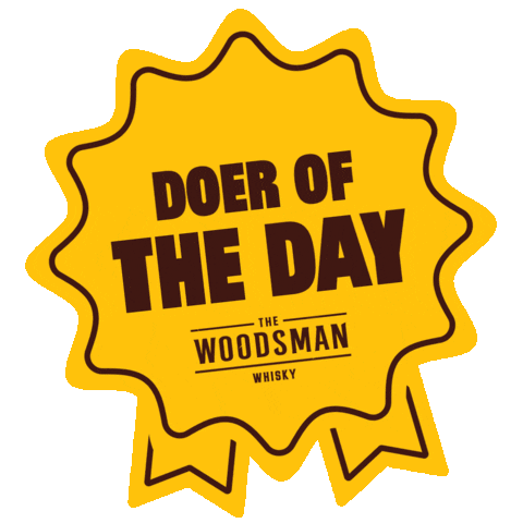 The Woodsman Whisky Sticker