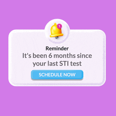 Reminder, it's been 6 months since your last STI test