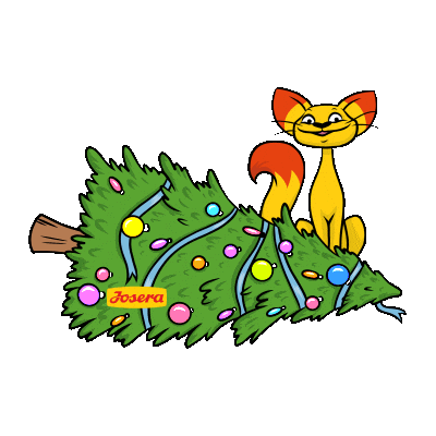 Christmas Tree Dog Sticker by Josera Ukraine