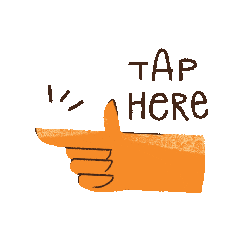 Finger Tap Here Sticker