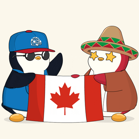 Canadian Flag GIF by Pudgy Penguins