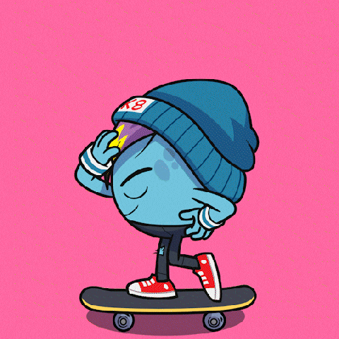Skateboarding Bow GIF by bad egg co