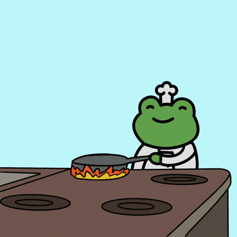 froggyfriendsofficial food nft cooking chef GIF