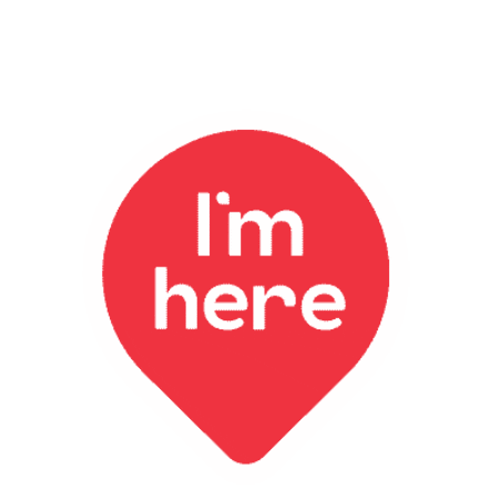 I'm Here Travels Sticker