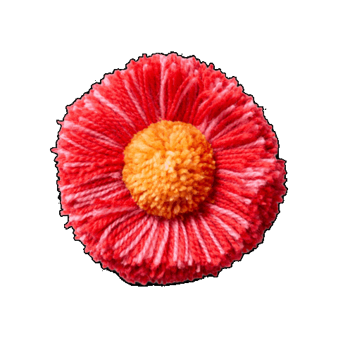 Flower Tufting Sticker by Strange Fellows Brewing