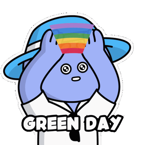 Green Day Crypto Sticker by Kudai