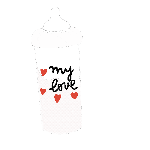 In Love Hearts Sticker by Le Biberon Français