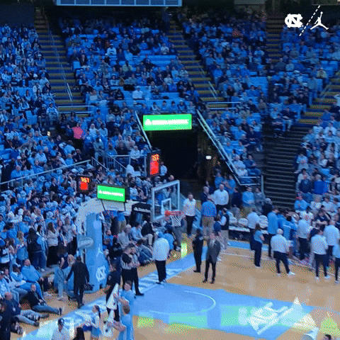 University Of North Carolina Basketball GIF by UNC Tar Heels