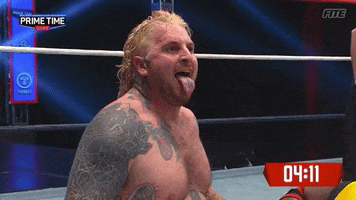 Prime Time Tongue GIF by United Wrestling Network