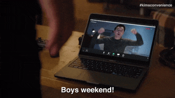 Bachelor Party Video Chat GIF by Kim's Convenience