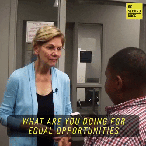 Elizabeth Warren Equality GIF by 60 Second Docs