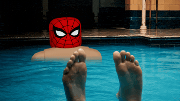 Spider Man Swimming GIF